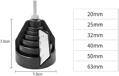 Pipe Deburring & Chamfering Tool for 20-63mm Pipes — Clean, Smooth Edges in Seconds, Manual or Drill-Powered