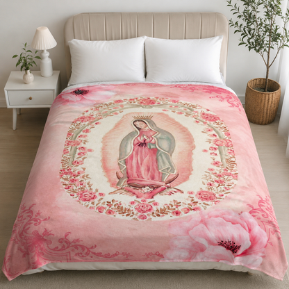 💖Virgin Mary Blessing Blanket – 60x80 Inches (150x200 cm)