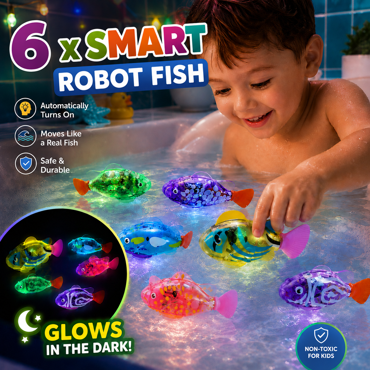 Smart Robot Fish ( 6-Pack )