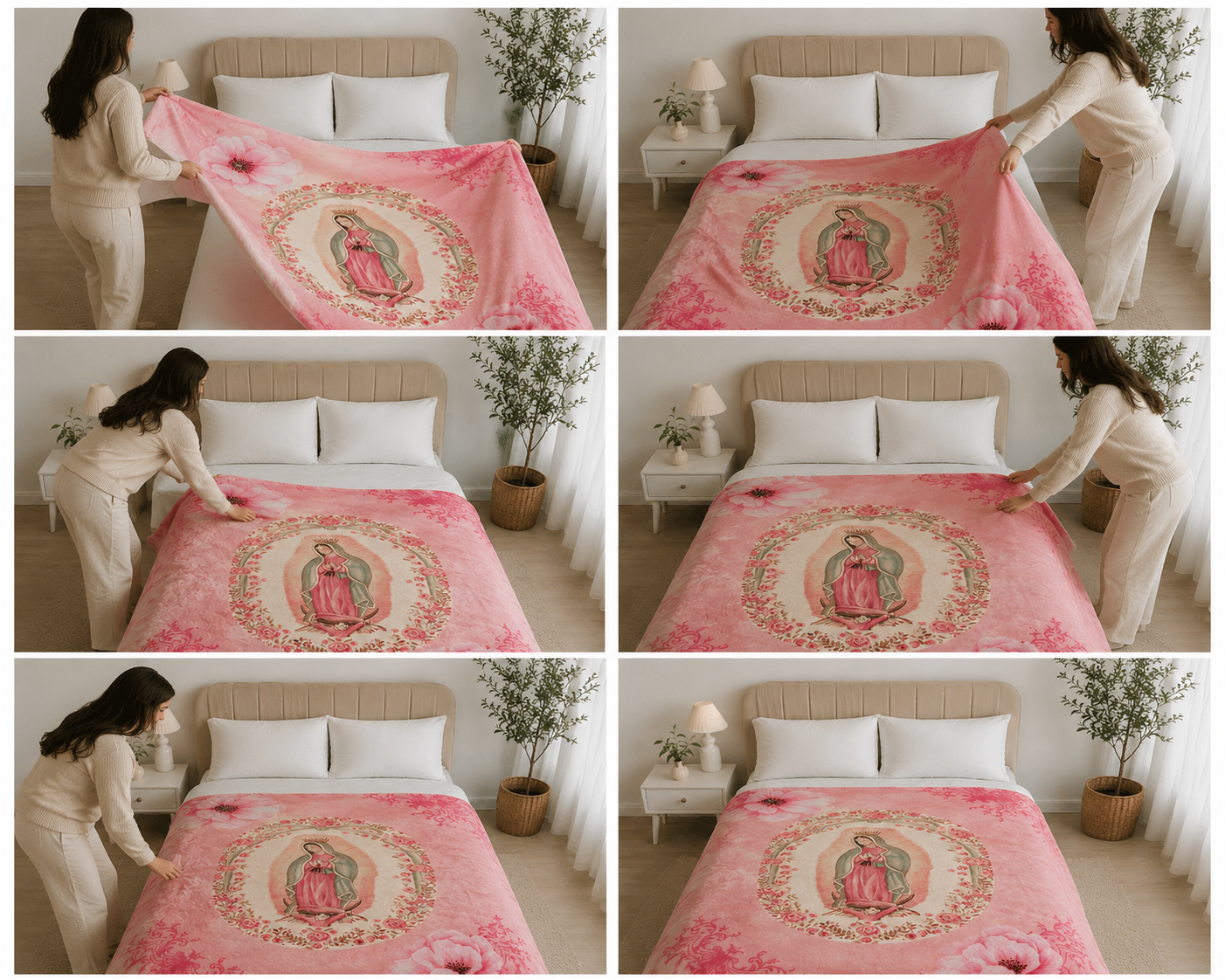 💖Virgin Mary Blessing Blanket – 60x80 Inches (150x200 cm)